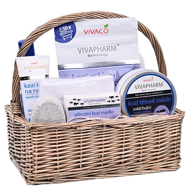 Vivaco Cesto regalo di cosmetici al latte di capra donna