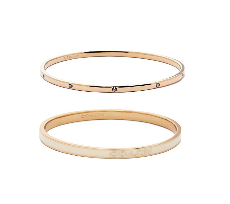 Coach Set di bracciali massicci placcati in oro 37463839GLD100 donna