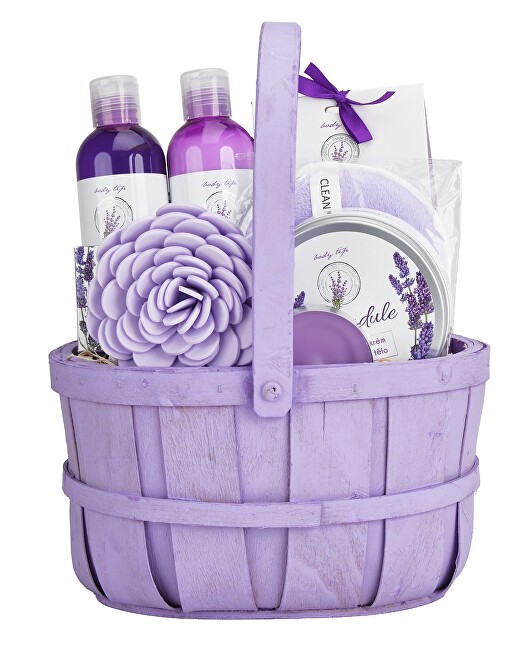 Vivaco Cesto regalo di cosmetici con olio di lavanda donna