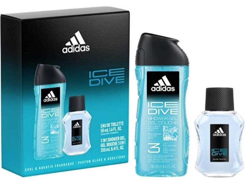 Adidas Ice Dive - eau de toilette 50ml + gel doccia 250ml uomo