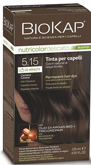 Biokap BIOKAP DELICATO RAPID colorazione capelli - 5.15 Castano cenere 135ml donna
