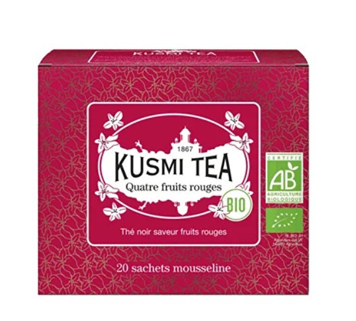 Kusmi Tea Quattro frutti rossi 20 sacchetti di mussola BIO 40 g unisex