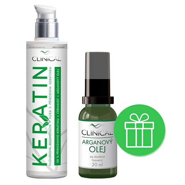 Clinical Trattamento alla cheratina 100 ml + olio di argan 20 ml unisex
