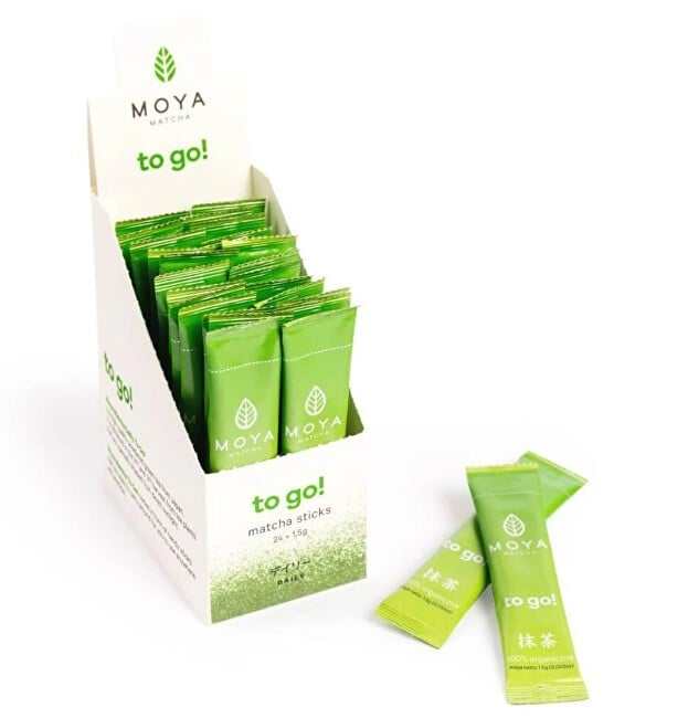 MOYA Matcha da asporto! Tè verde giapponese biologico per tutti i giorni - 24 x 1,5 g unisex
