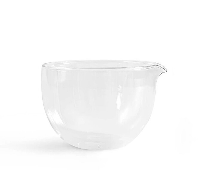 MOYA Ciotola in vetro matcha a doppio strato con beccuccio unisex