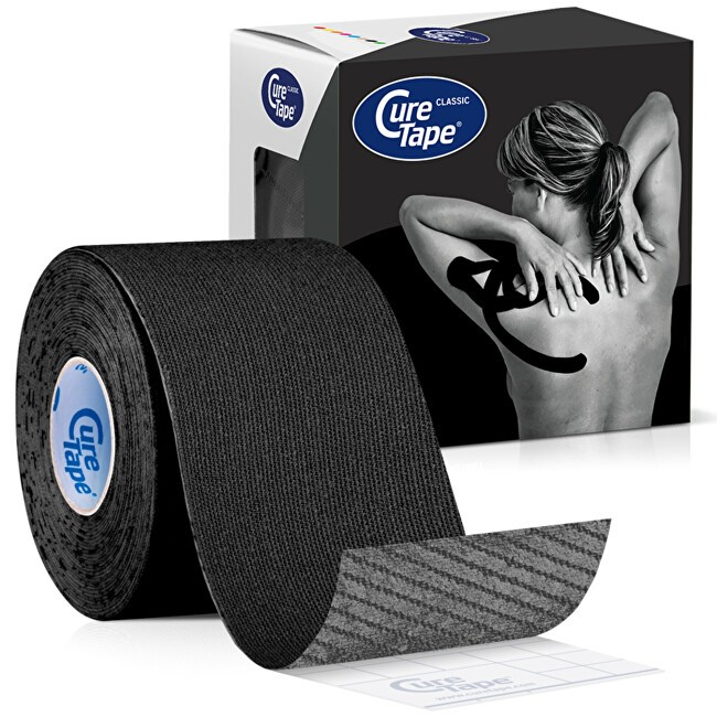 CureTape Nastro kinesiologico classico nero 5 cm x 5 m unisex