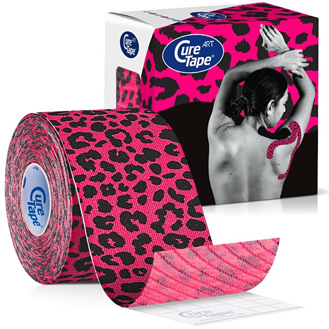 CureTape Nastro kinesiologico con stampa leopardata, 5 cm x 5 m unisex