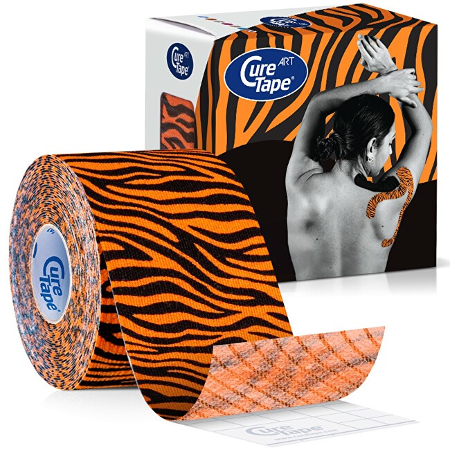 CureTape Nastro kinesiologico Art Tiger 5 cm x 5 m unisex