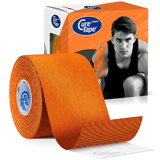 CureTape Nastro kinesiologico sportivo arancione 5 cm x 5 m unisex