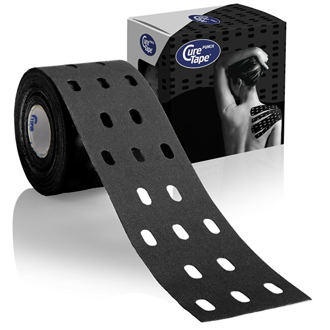 CureTape Nastro kinesiologico Punch nero 5 cm x 5 m unisex