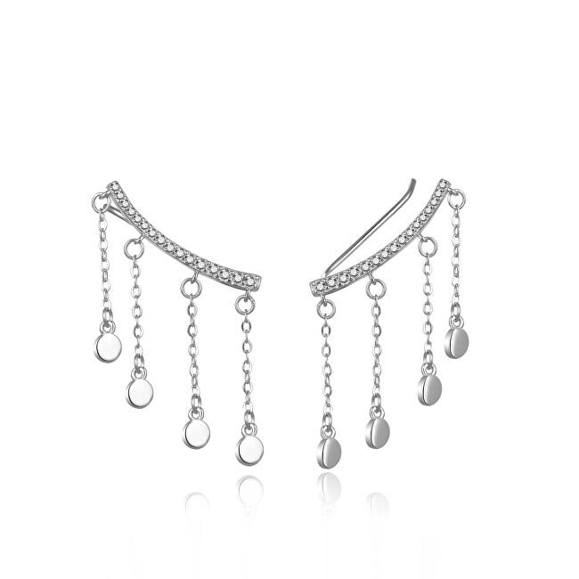 MOISS Eleganti orecchini lunghi con catene E0003081 donna