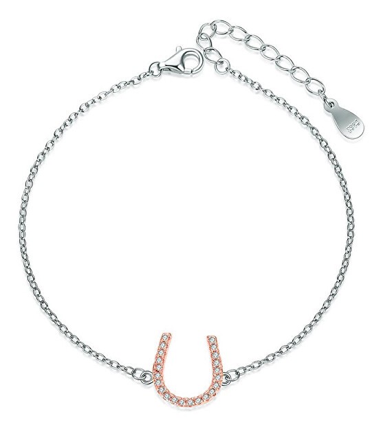 MOISS Elegante bracciale bicolore in argento con motivo ferro di cavallo B0000561 donna