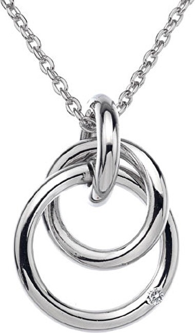 Hot Diamonds Collana Eternity con motivo intrecciato DP372 donna