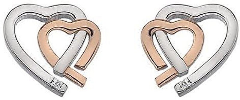 Hot Diamonds Orecchini bicolore da donna Hot Diamonds Love DE532 donna
