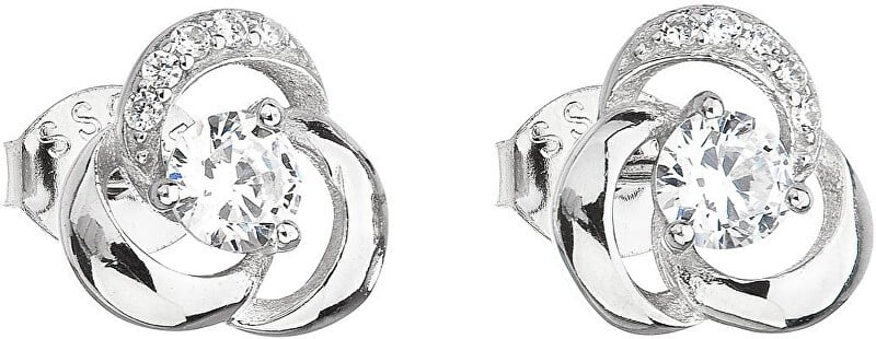 Evolution Group Orecchini in argento con zircone 11006.1 donna
