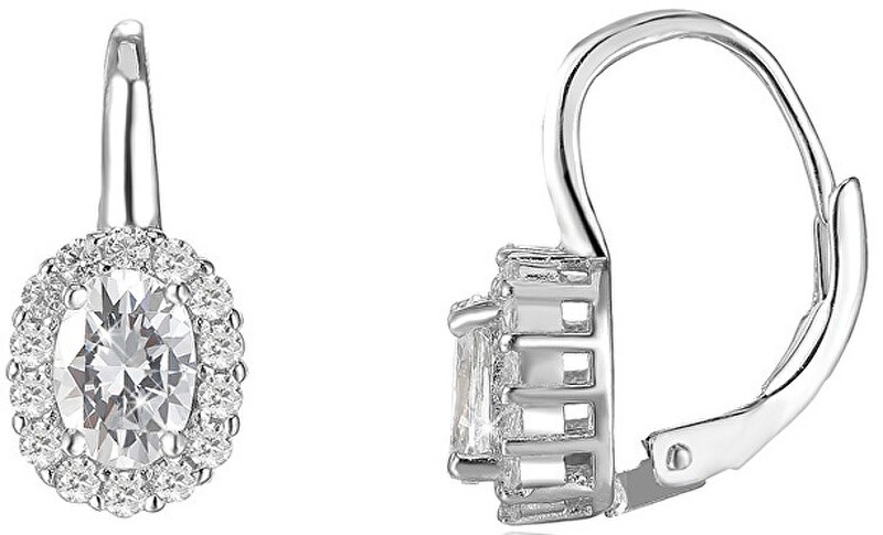 Beneto Orecchini in argento con cristalli trasparenti AGUC1166 donna