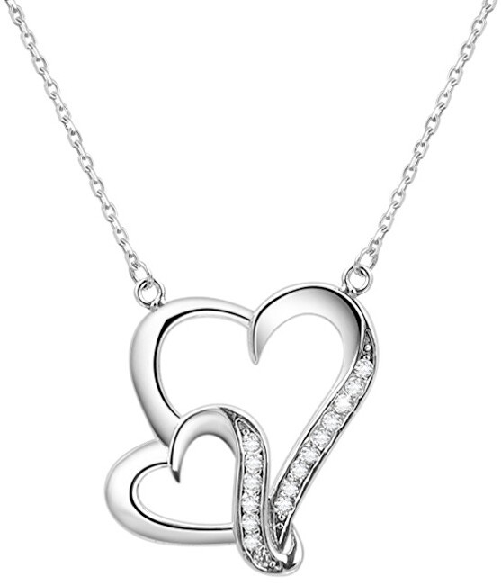 Beneto Collana in argento con cuore AGS291 / 48 donna