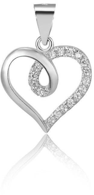 Beneto Ciondolo a forma di cuore in argento AGH95 donna