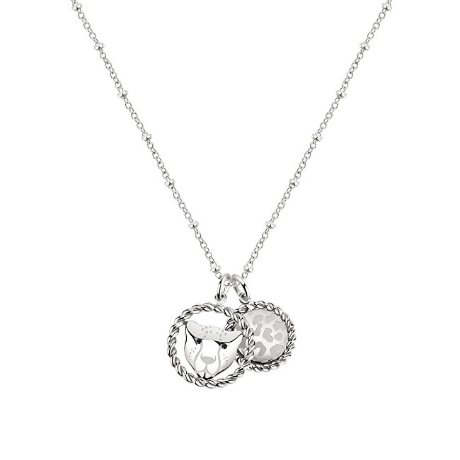 Morellato Collana in acciaio con ciondolo a forma di ghepardo Madagascar SATF03 donna