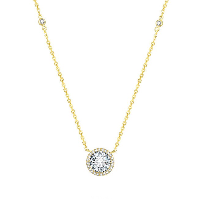 Beneto Collana in argento placcato oro con cristalli AGS1135 / 47-GOLD donna