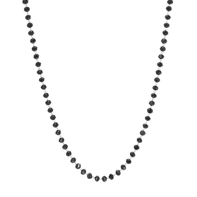 S'Agapõ Collana con perline nere Happy SHAC46 donna
