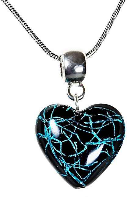 Lampglas Collana misteriosa Night Fair con perla Lampglas in argento puro NLH4 donna