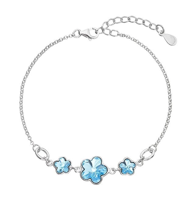 Evolution Group Bracciale in argento con cristalli Swarovski blu 33112.3 donna