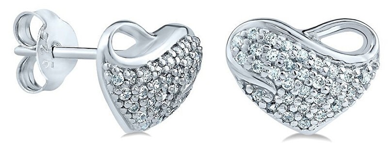 Silvego Orecchini a cuore in argento JJJFNJE0039 donna