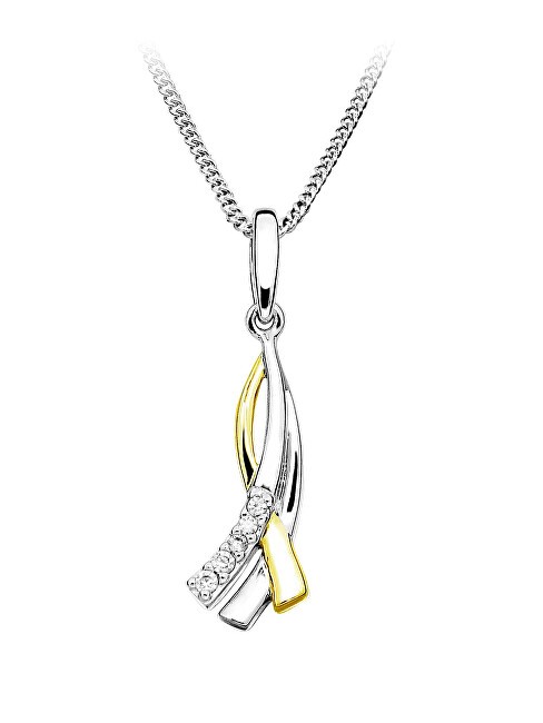 MOISS Elegante ciondolo bicolore in argento P0000601 donna