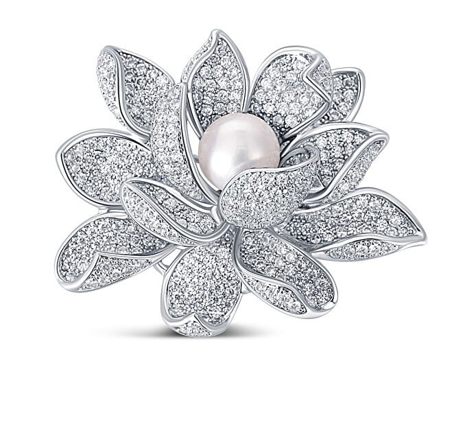 JwL Luxury Pearls Bellissima spilla con perla 2 in 1 a forma di fiore di loto JL0697 donna