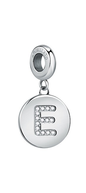 Morellato Ciondolo in acciaio a forma di lettera "E" Drops SCZ1158 donna
