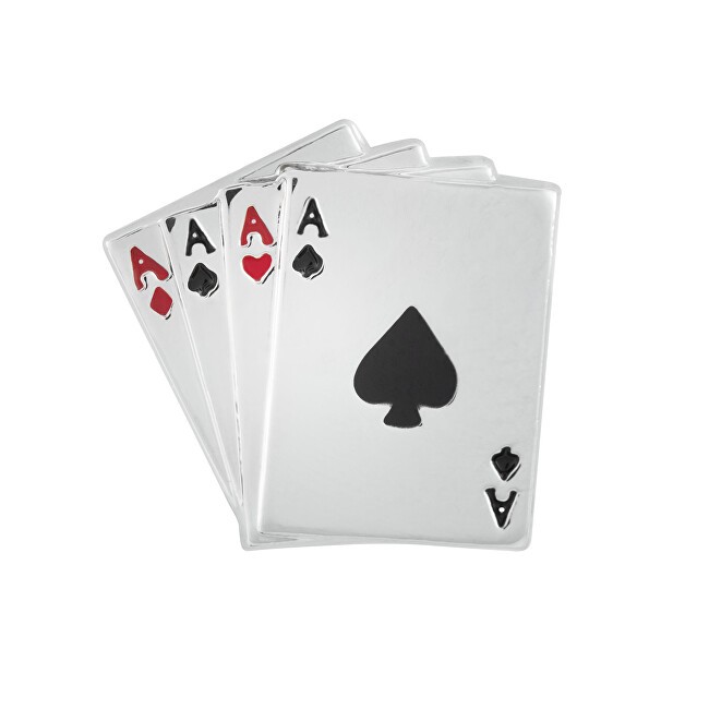 Troli Elegante spilla con carte da gioco KS-214 uomo