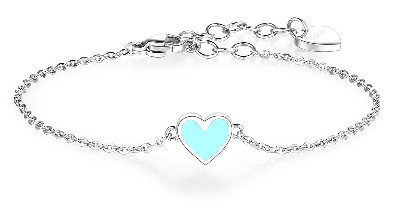 S'Agapõ Bracciale in acciaio con cuore Click SCK12 donna