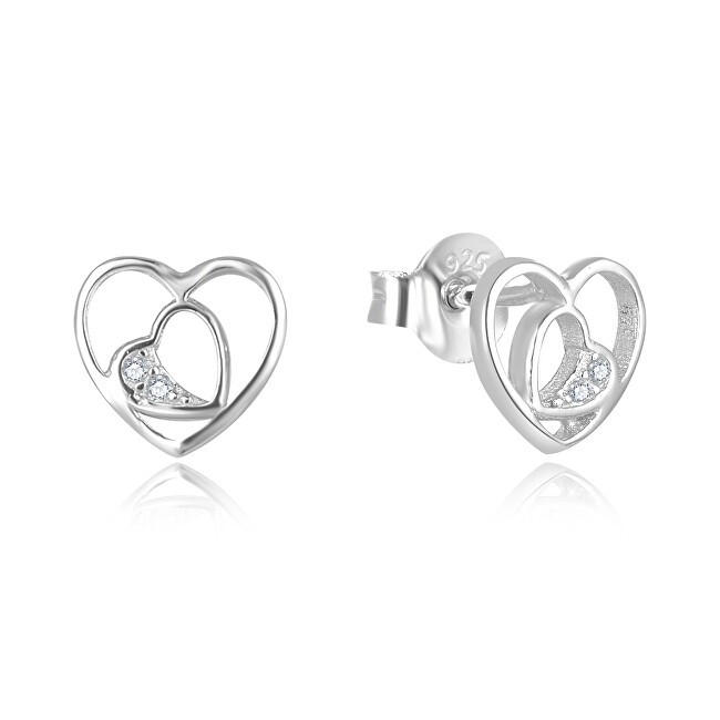 Beneto Romantici orecchini a cuore in argento AGUP2688 donna