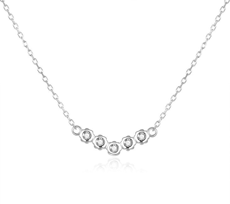 Beneto Collana unica in argento con zirconi AGS1209 / 47L donna