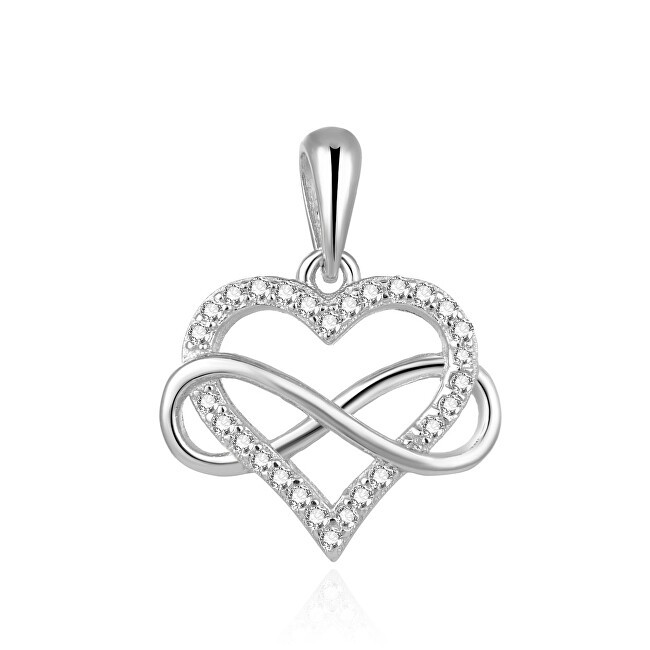 Beneto Romantico ciondolo in argento con zirconi Amore infinito AGH542L donna