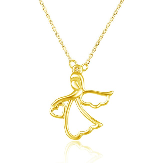 Beneto Collana placcata oro con angelo AGS1326 / 47-GOLD donna