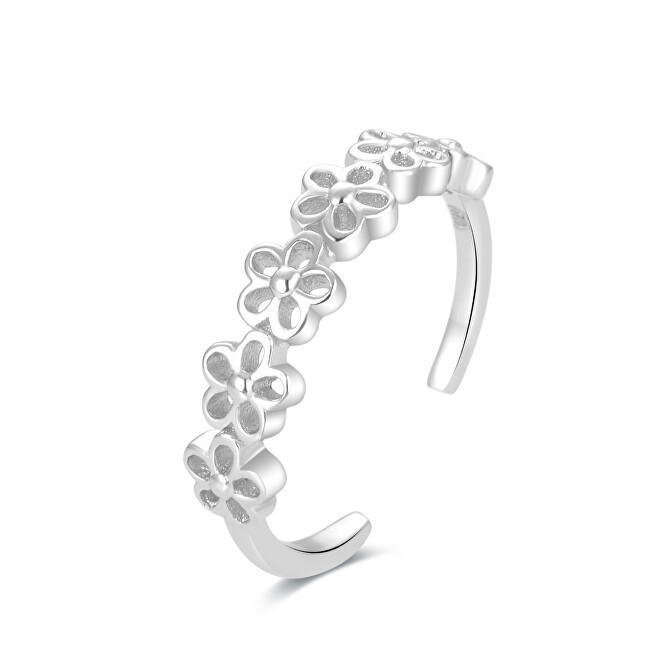 Beneto Anello per gamba in argento con fiori AGGF483 donna