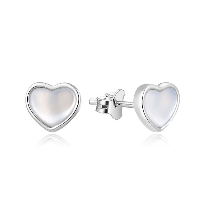Beneto Orecchini a cuore in argento con madreperla AGUP2355L donna