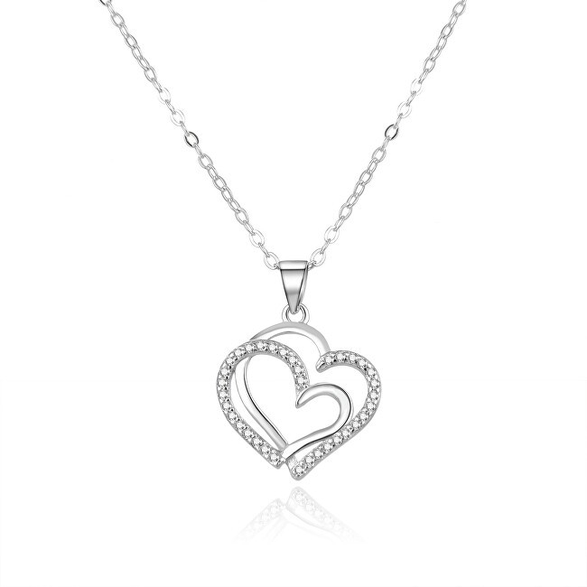 Beneto Delicata collana in argento con zirconi AGS1244 / 47 donna