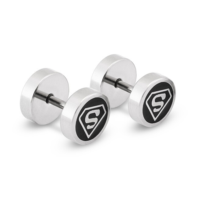 Troli Orecchini in acciaio alla moda Superman KS-136 uomo