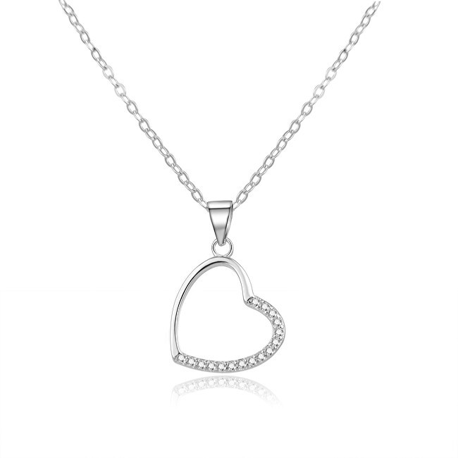Beneto Delicata collana in argento con cuore AGS977 / 47 donna