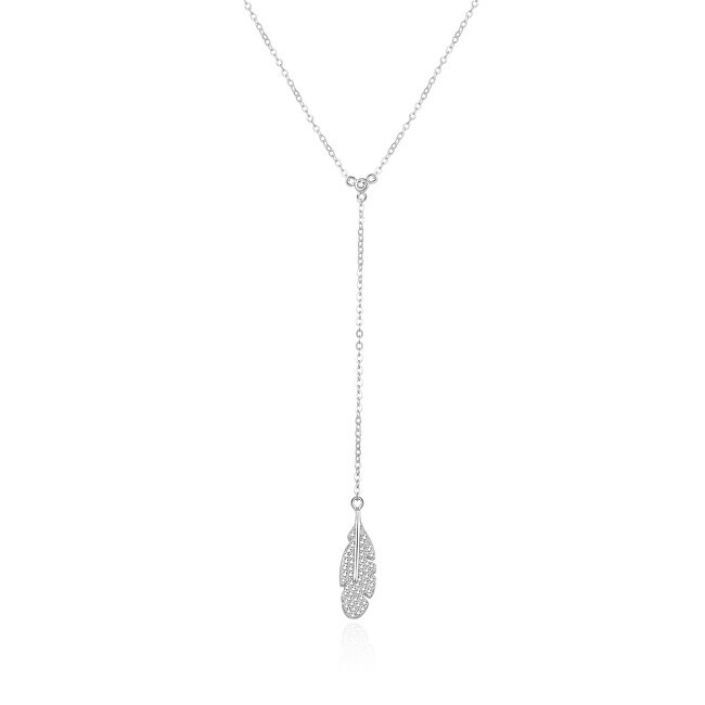 Beneto Elegante collana in argento con piuma AGS986 / 47 donna