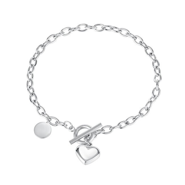 Troli Braccialetto in acciaio delicato con cuore in madreperla VGS1140-2 donna