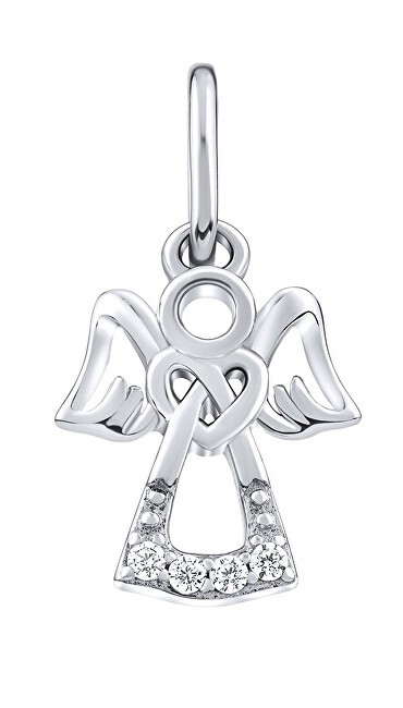 Silvego Ciondolo in argento con zirconi trasparenti Angelo MW2233P donna