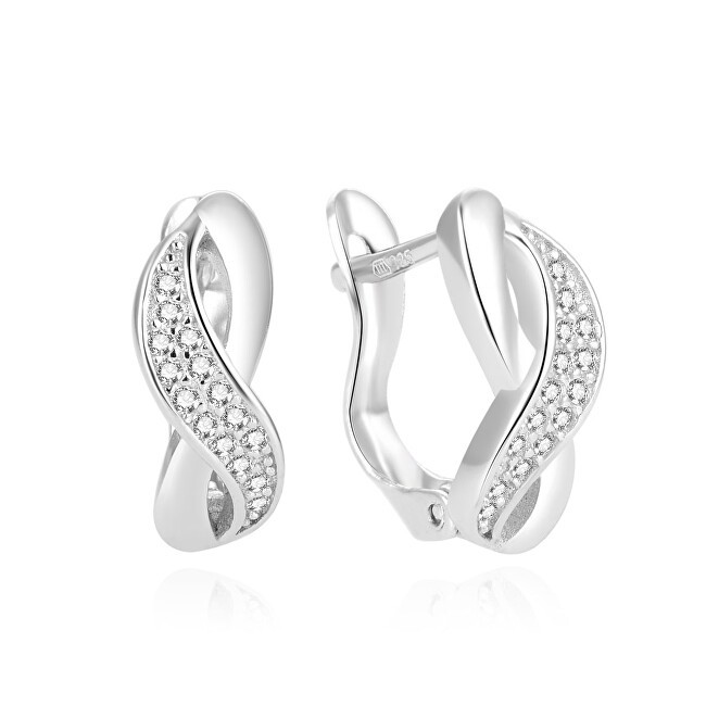 Beneto Eleganti orecchini in argento con zirconi AGUC1861 donna