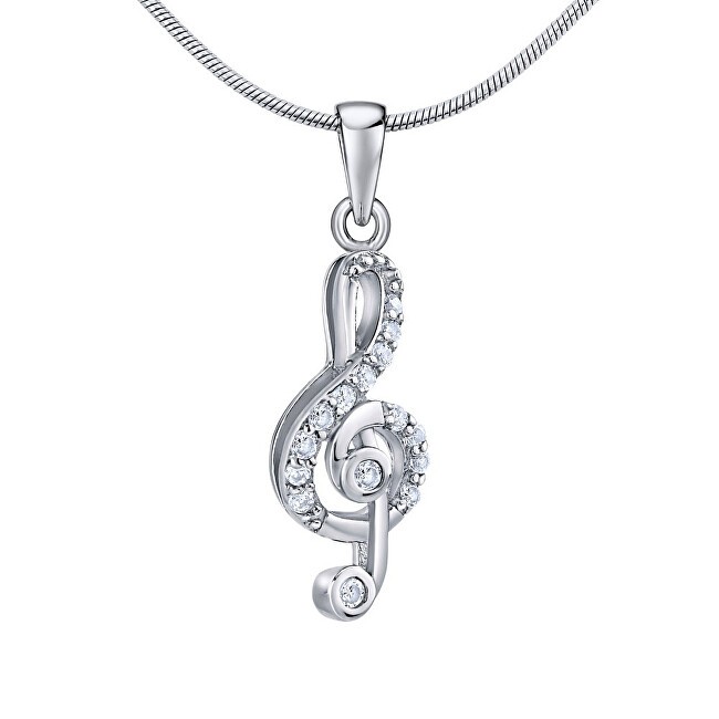 Silvego Ciondolo giocoso a forma di chiave di violino in argento JJJP1098 donna