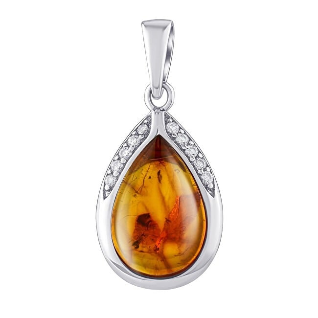 Silvego Ciondolo in argento con ambra naturale JST13327PJ donna
