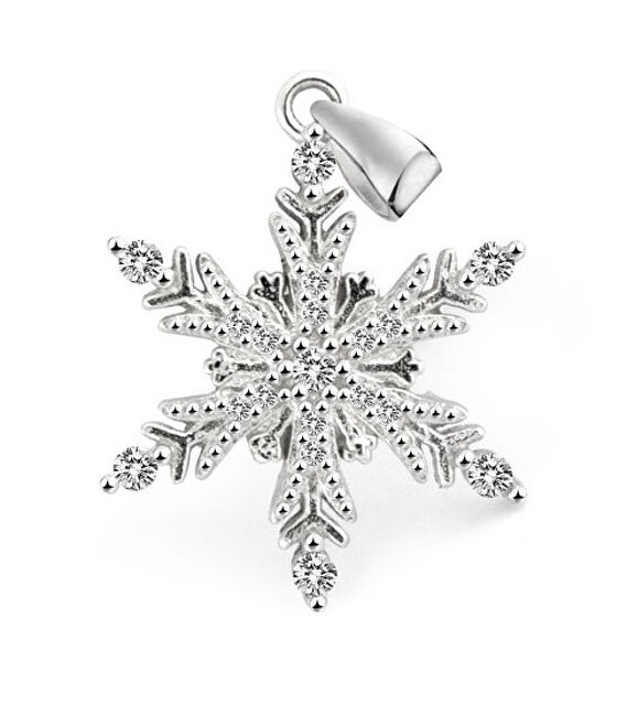 Beneto Ciondolo in argento a forma di fiocco di neve AGH681 donna