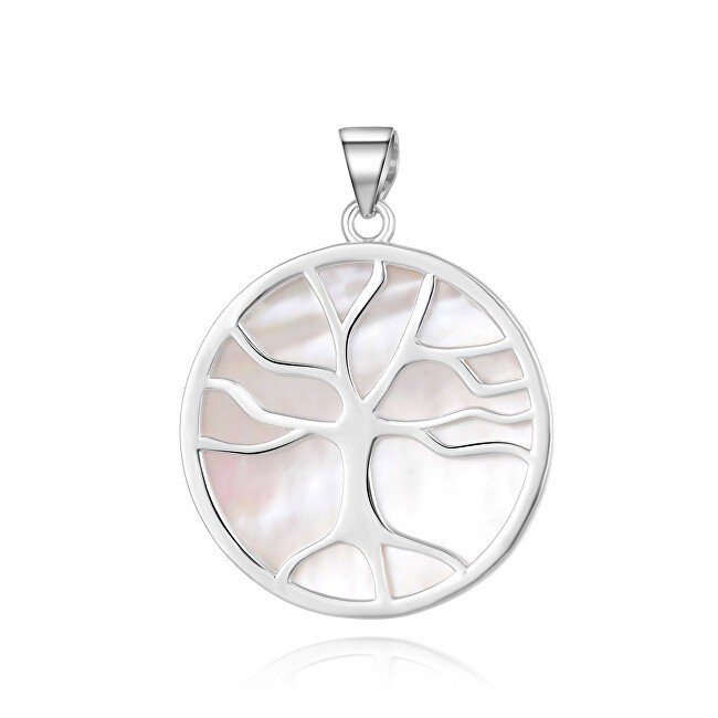 Beneto Ciondolo in argento con albero della vita in madreperla AGH168 donna